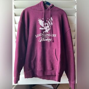Independent Trading Company - Maroon Hoodie Large - EUC Whiskey Co., OK